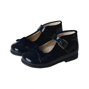 19527 - Navy Patent Leather Strap for Toddler by Beberlis