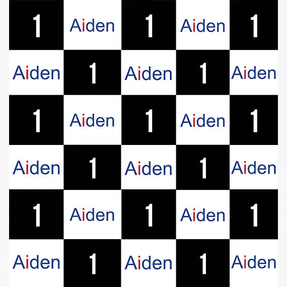 1year Birthday Checkered Race Car theme Custom step and repeat backdrop