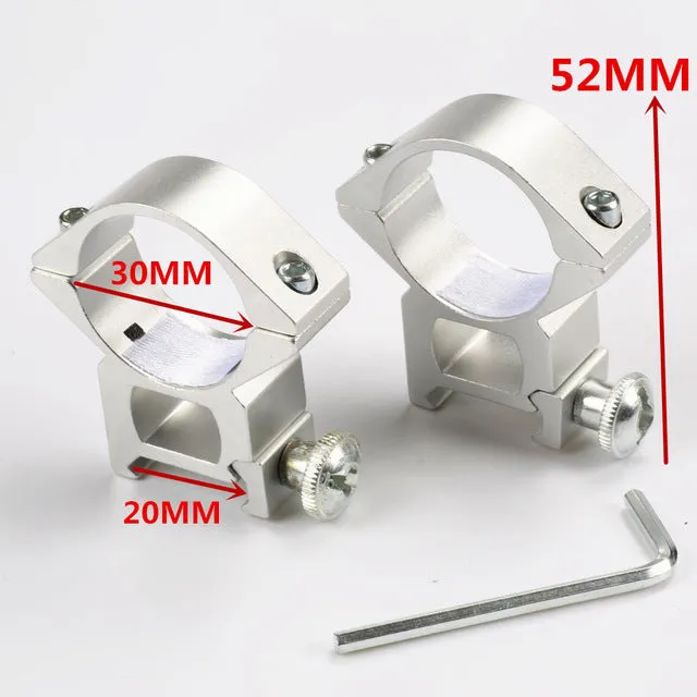 2PCS 30mm / 25.4mm Hunt Riflescope mount ring 11mm / 20MM dovetail rail high profile Low Profile for rifle scope hunting mount