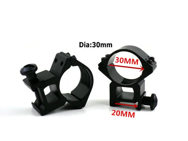 2PCS 30mm / 25.4mm Hunt Riflescope mount ring 11mm / 20MM dovetail rail high profile Low Profile for rifle scope hunting mount