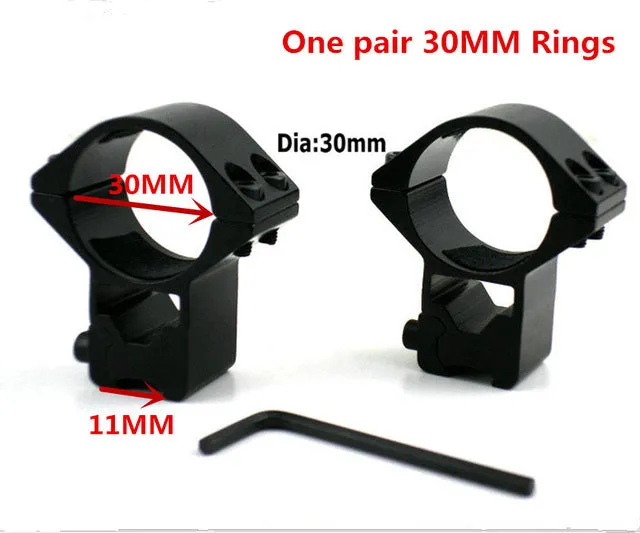 2PCS 30mm / 25.4mm Hunt Riflescope mount ring 11mm / 20MM dovetail rail high profile Low Profile for rifle scope hunting mount