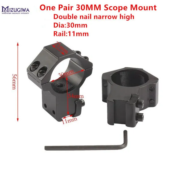 2PCS 30mm / 25.4mm Hunt Riflescope mount ring 11mm / 20MM dovetail rail high profile Low Profile for rifle scope hunting mount
