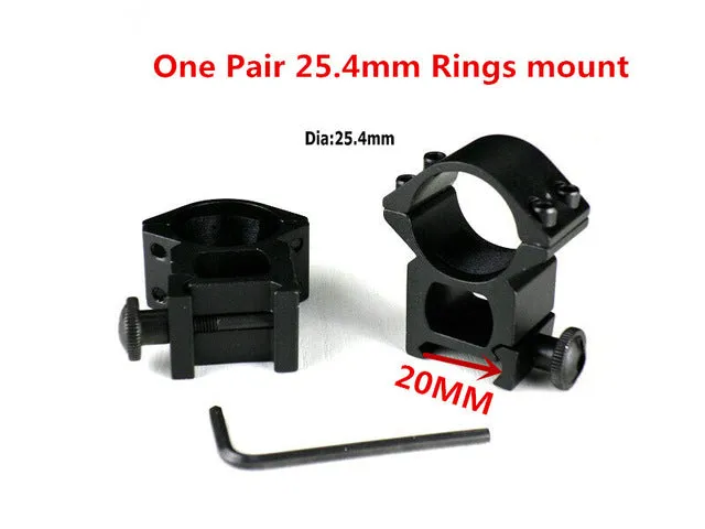 2PCS 30mm / 25.4mm Hunt Riflescope mount ring 11mm / 20MM dovetail rail high profile Low Profile for rifle scope hunting mount