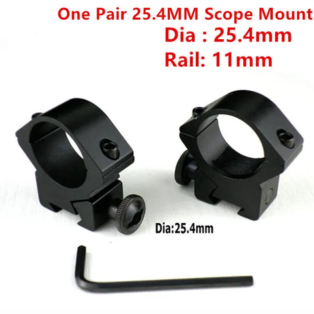 2PCS 30mm / 25.4mm Hunt Riflescope mount ring 11mm / 20MM dovetail rail high profile Low Profile for rifle scope hunting mount