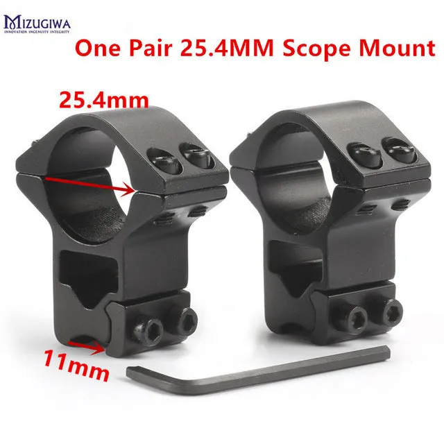 2PCS 30mm / 25.4mm Hunt Riflescope mount ring 11mm / 20MM dovetail rail high profile Low Profile for rifle scope hunting mount
