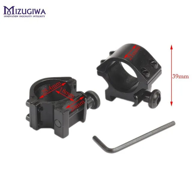 2PCS 30mm / 25.4mm Hunt Riflescope mount ring 11mm / 20MM dovetail rail high profile Low Profile for rifle scope hunting mount