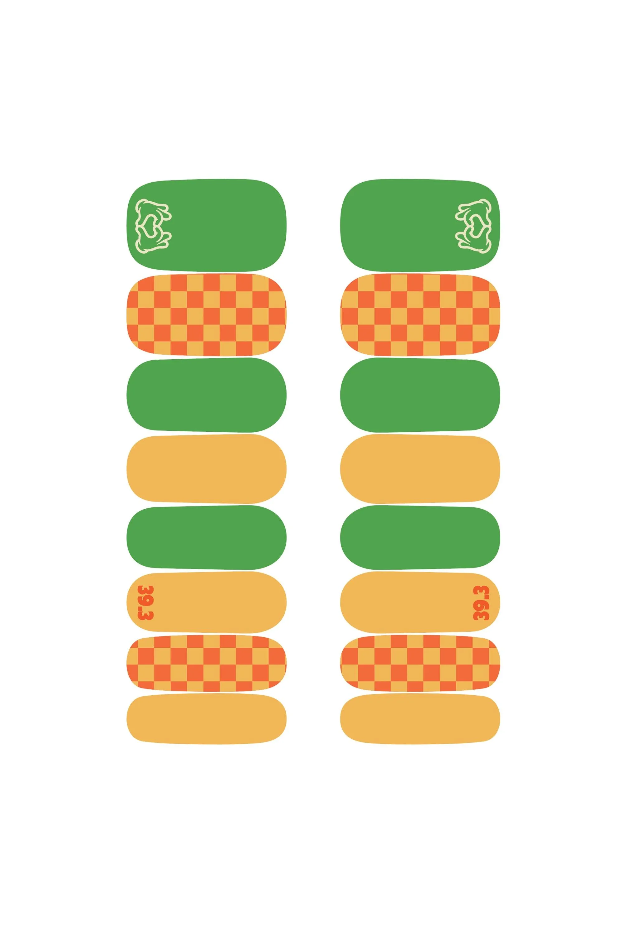 39.3 Challenge Nail Wraps