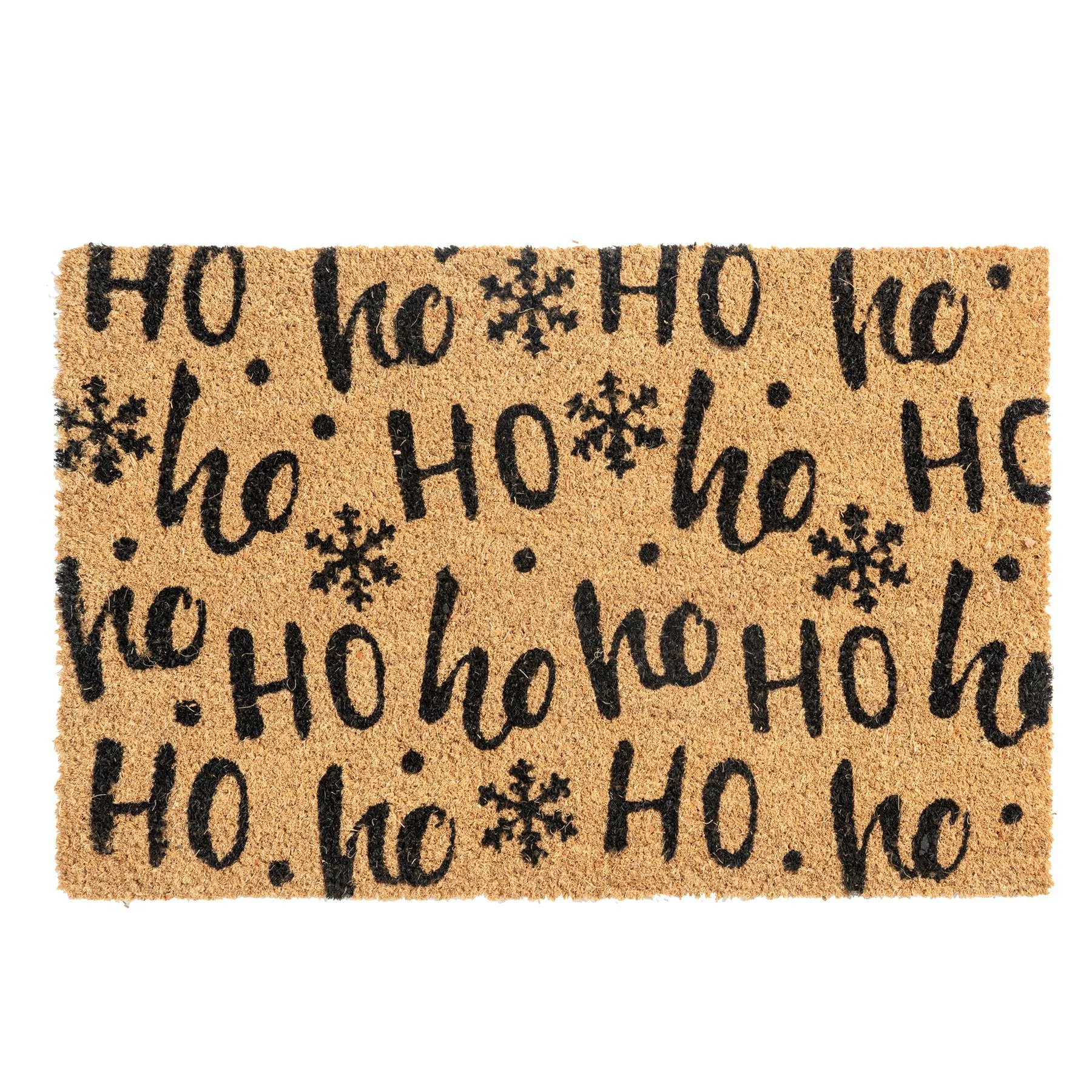 60cm x 40cm Ho Ho Ho Coir Door Mat - By Nicola Spring