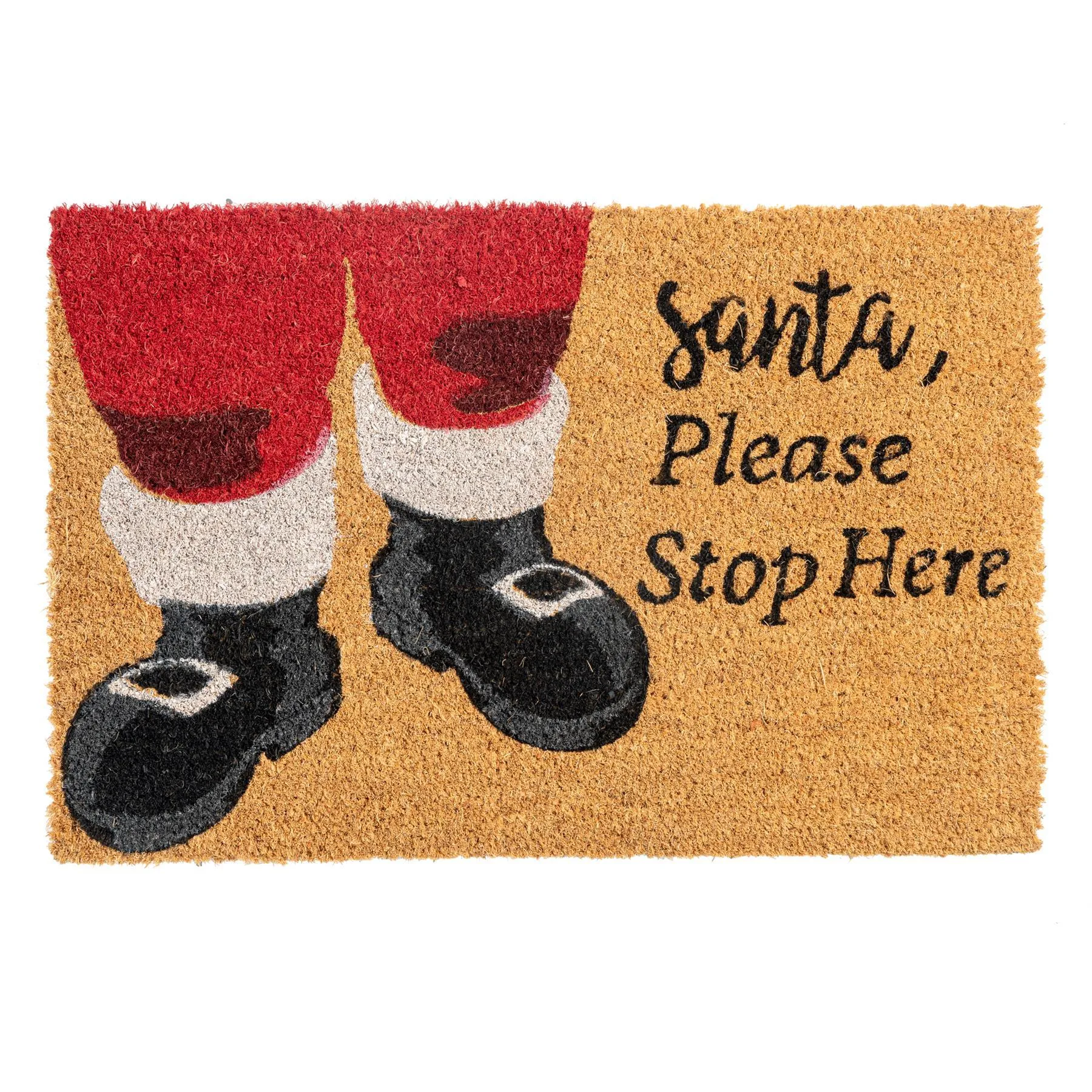 60cm x 40cm Santa Coir Door Mat - By Nicola Spring