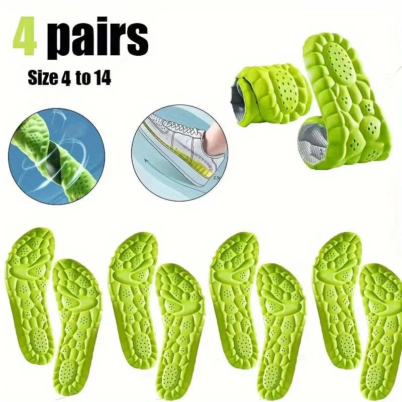 8-Pack Foam Insoles – Ultra-Soft, Sweat-Proof Cushioning