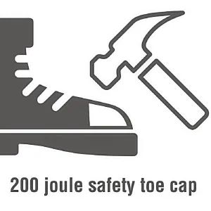A844-37 Slipbuster Safety Lace Up Black 37