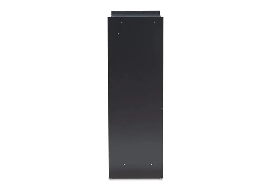 Adalwin Charcoal Finished 2-Door Wood Entryway Shoe Storage Cabinet