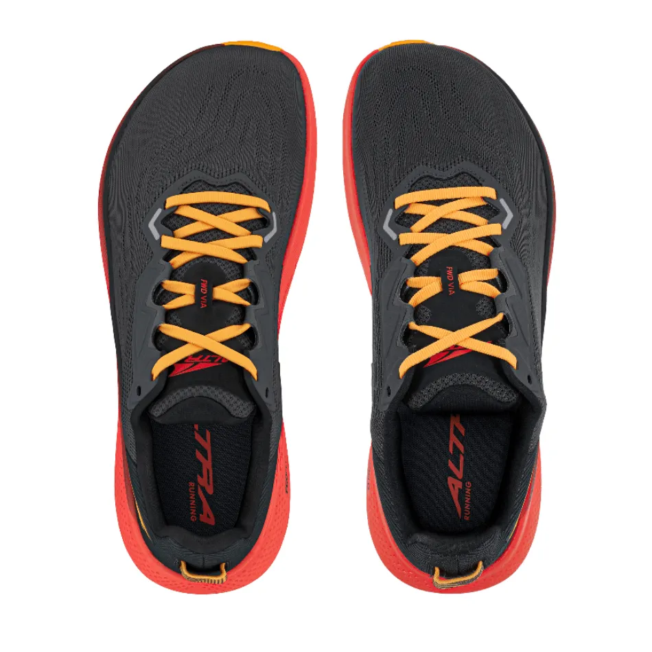 Altra Men's FWD Via Running Shoes in Black/Orange SS25