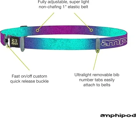 Amphipod Race-lite Quick-clip Plus Race Number Belt