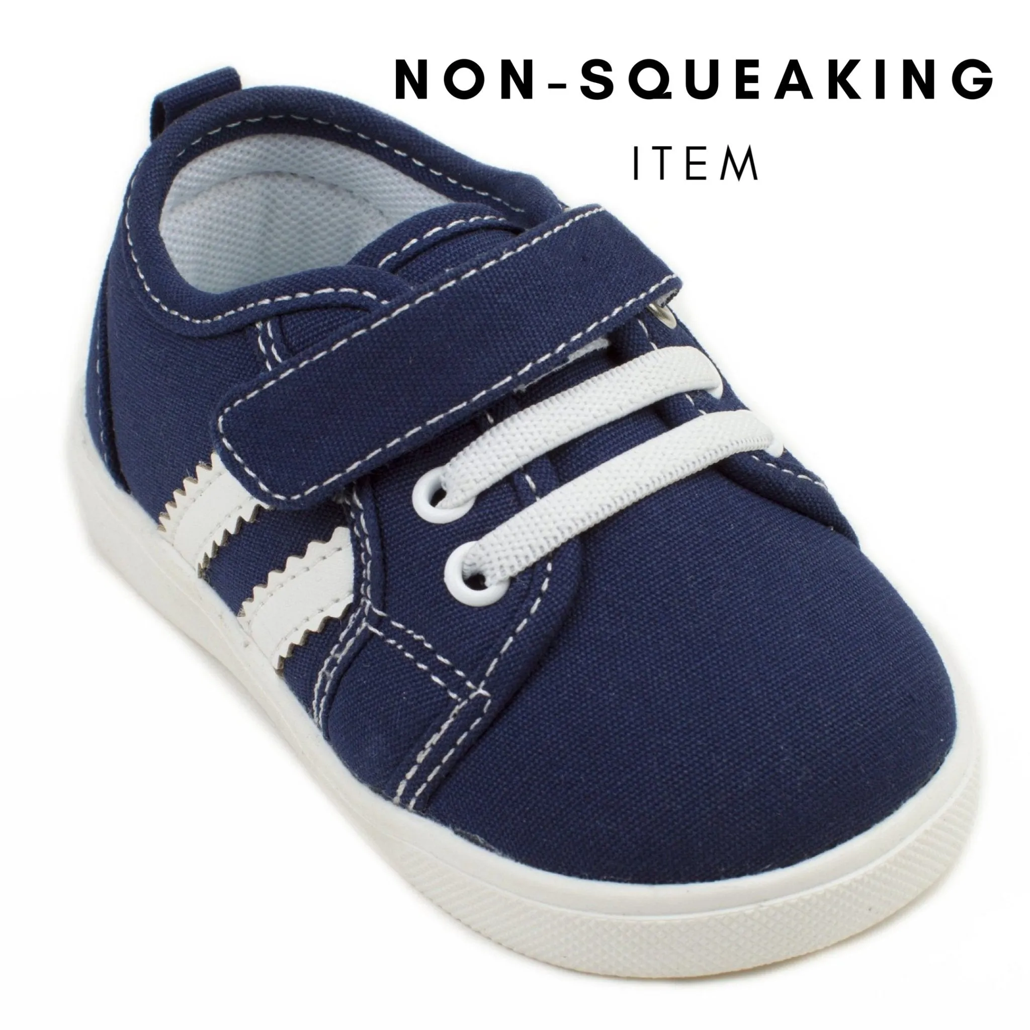 Andy Navy Tennis Shoe (NON-SQUEAKING)