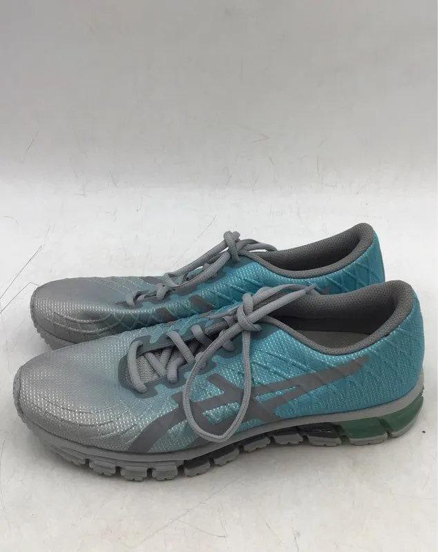 Asics Women's Gel-Quantum 180 4 1022A098 Gray Blue Low-Top Athletic Shoes - Sz 9