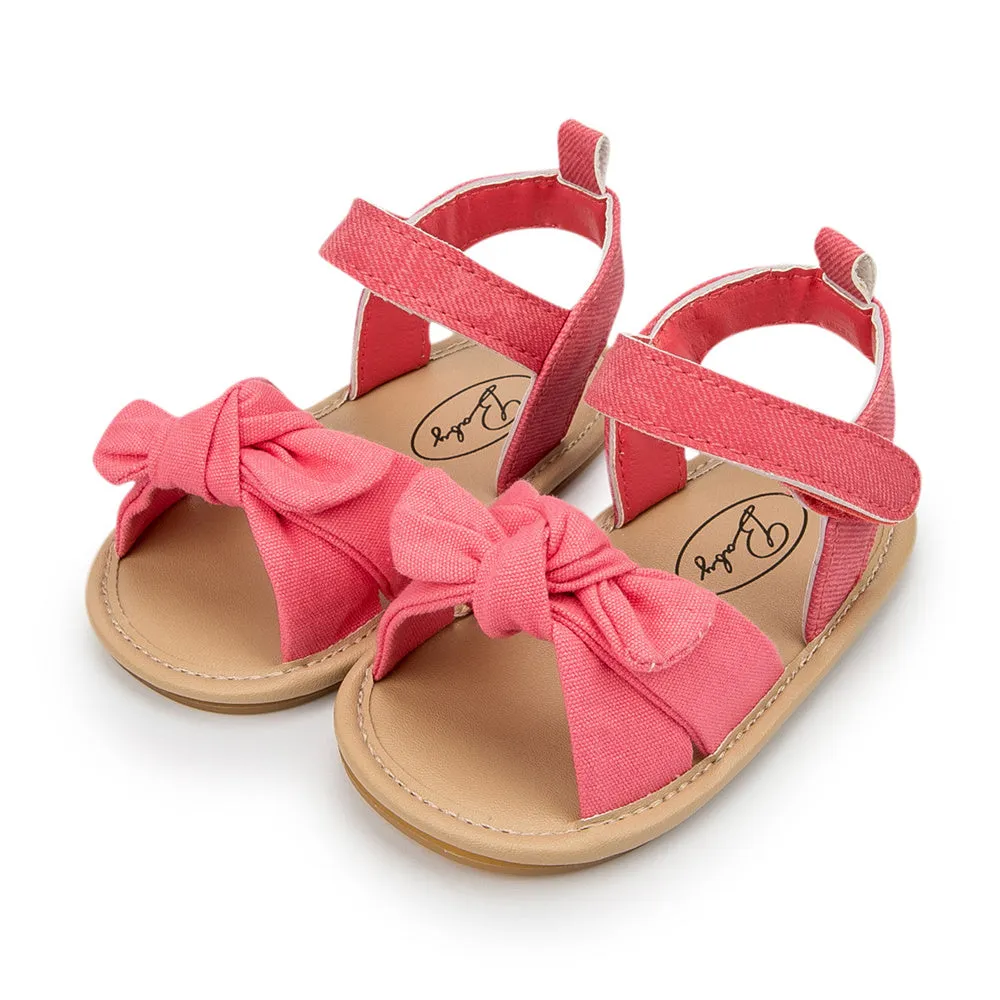 Baby Girls Non-Slip Bow Decor Sandals Children Shoes Wholesale