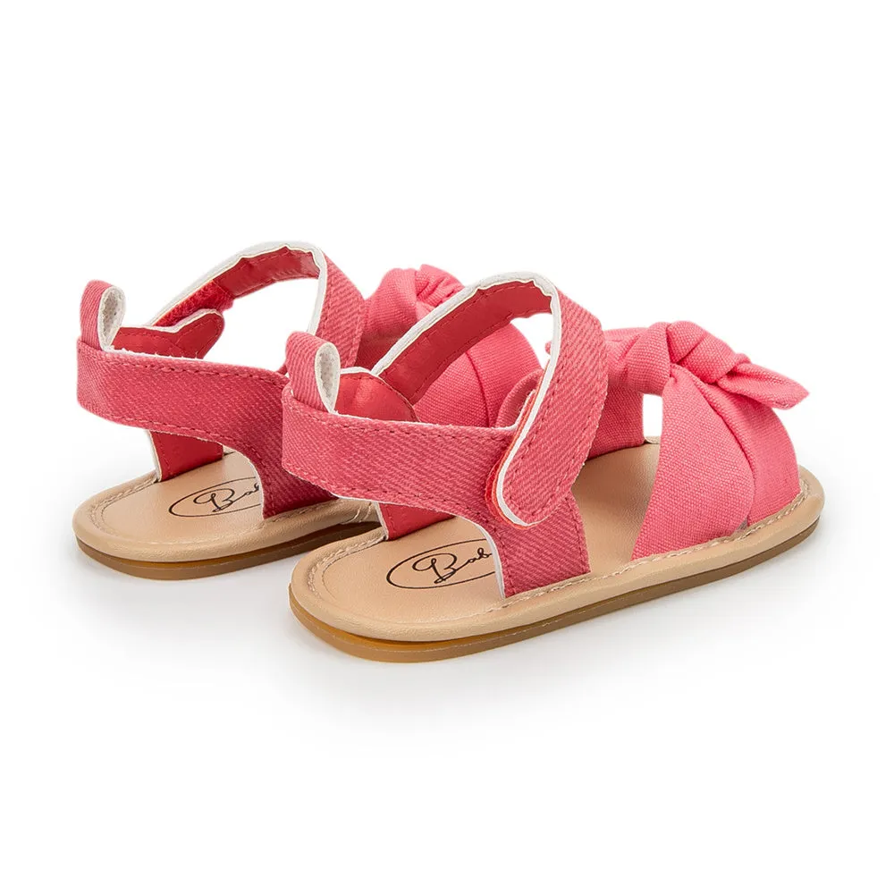 Baby Girls Non-Slip Bow Decor Sandals Children Shoes Wholesale