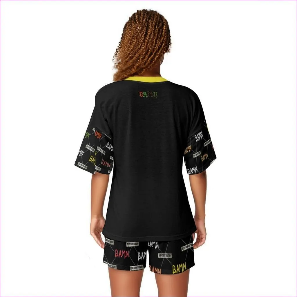 B.A.M.N - By Any Means Necessary Womens T-shirt Short Set