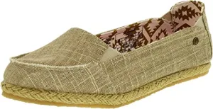 Bearpaw Kids Girls Heather Canvas Slip On Sneakers Rounded Toe Loafers Flat Shoe