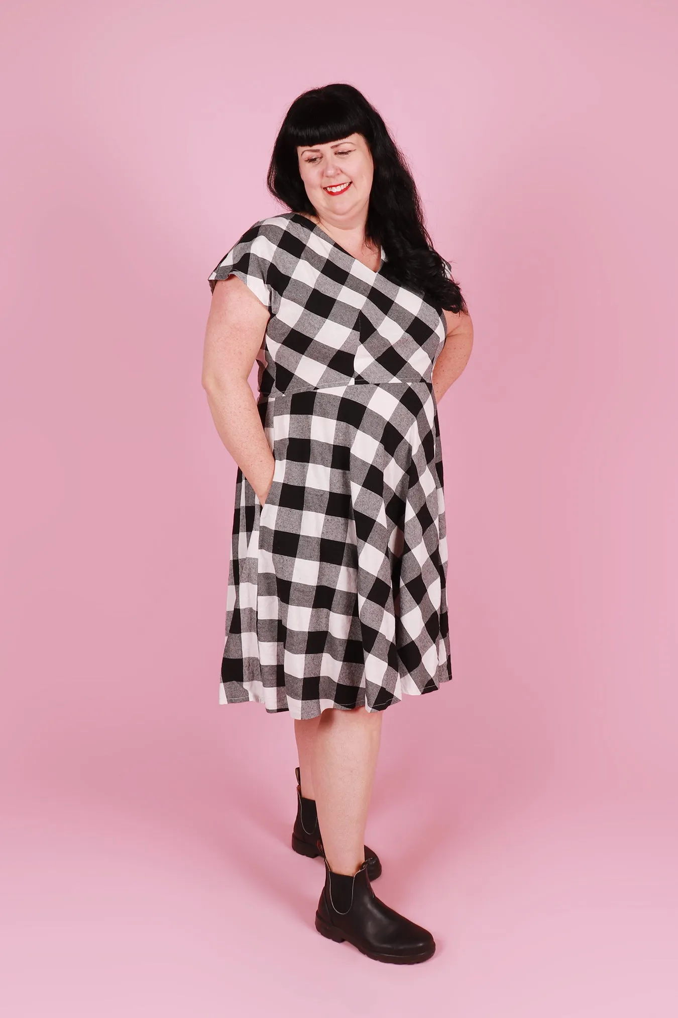Belinda Dress Checkerboard