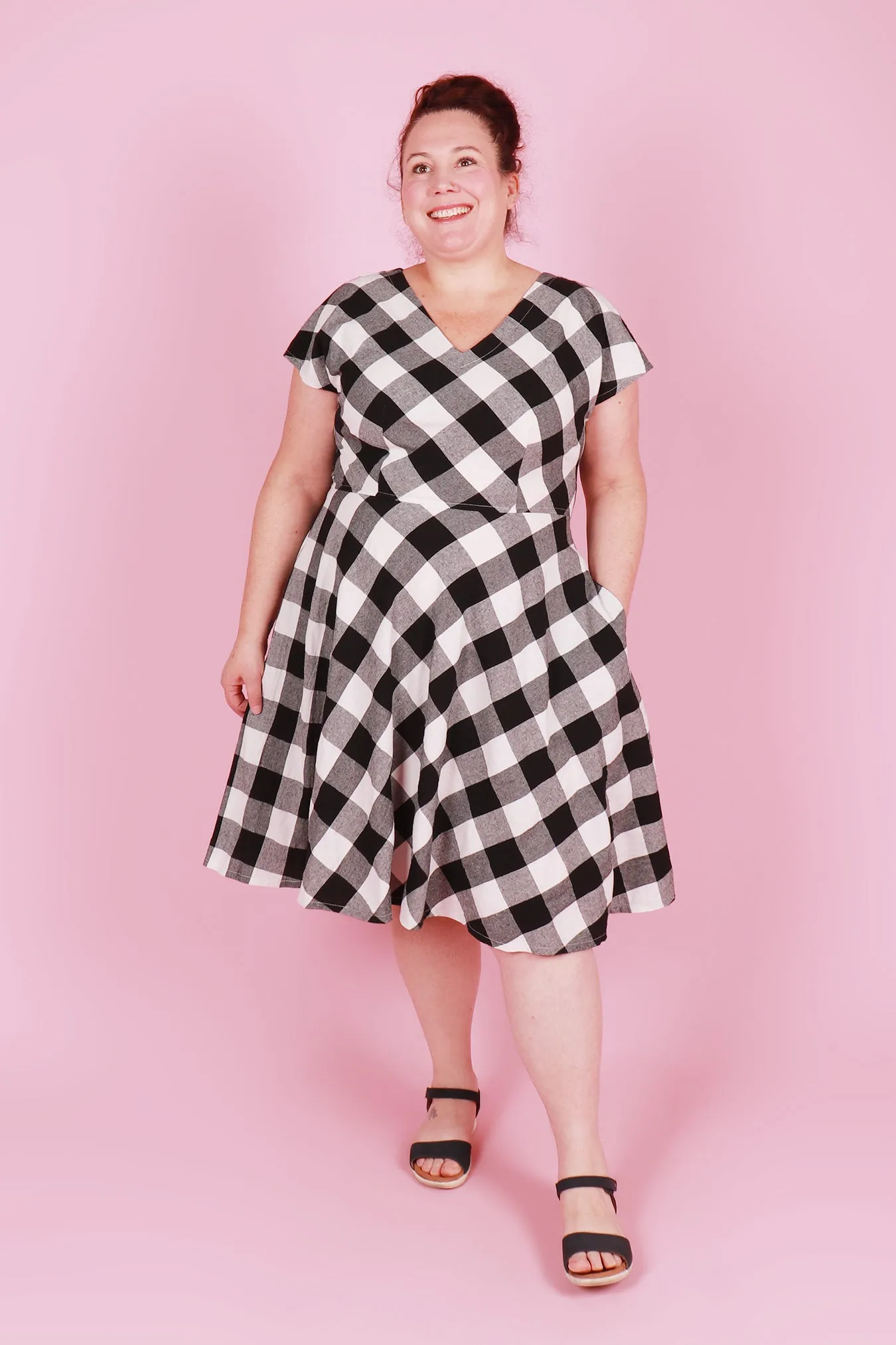 Belinda Dress Checkerboard