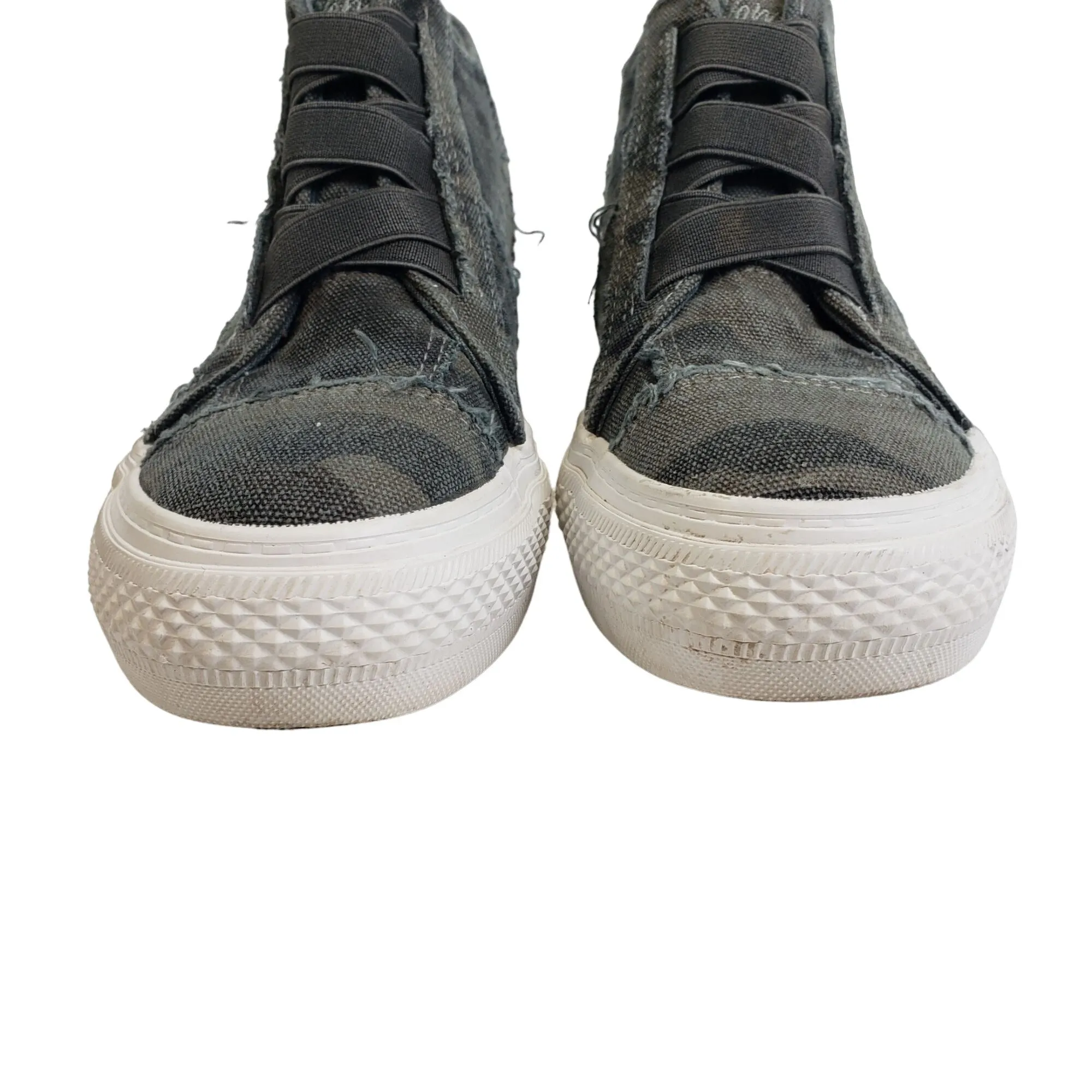 Blowfish Camouflage High Top Distressed Sneakers Size 6.5
