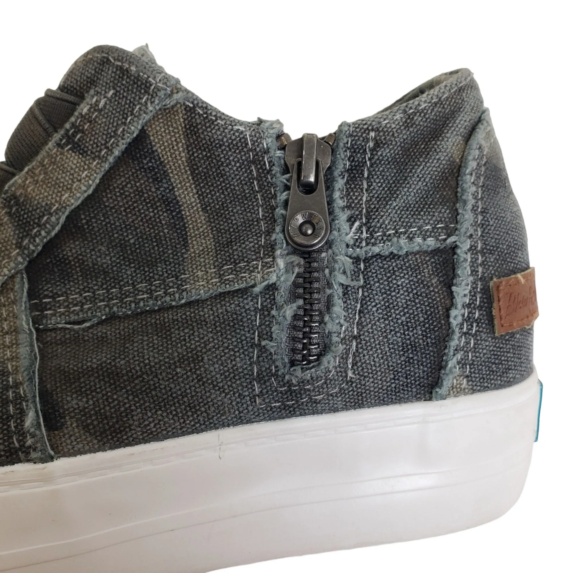 Blowfish Camouflage High Top Distressed Sneakers Size 6.5