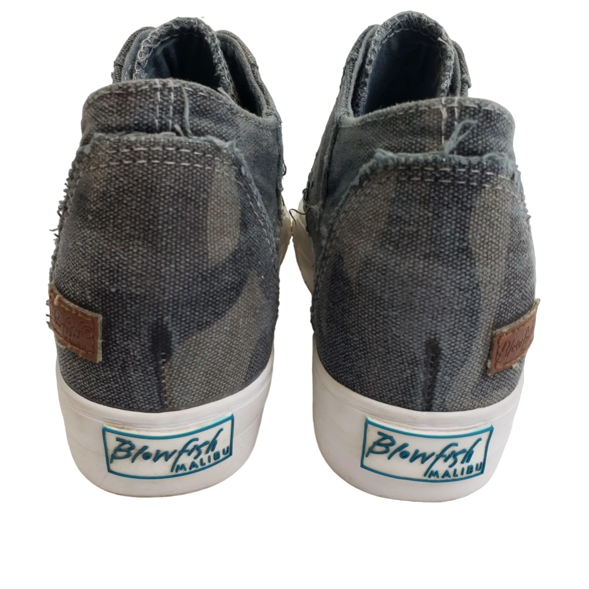 Blowfish Camouflage High Top Distressed Sneakers Size 6.5