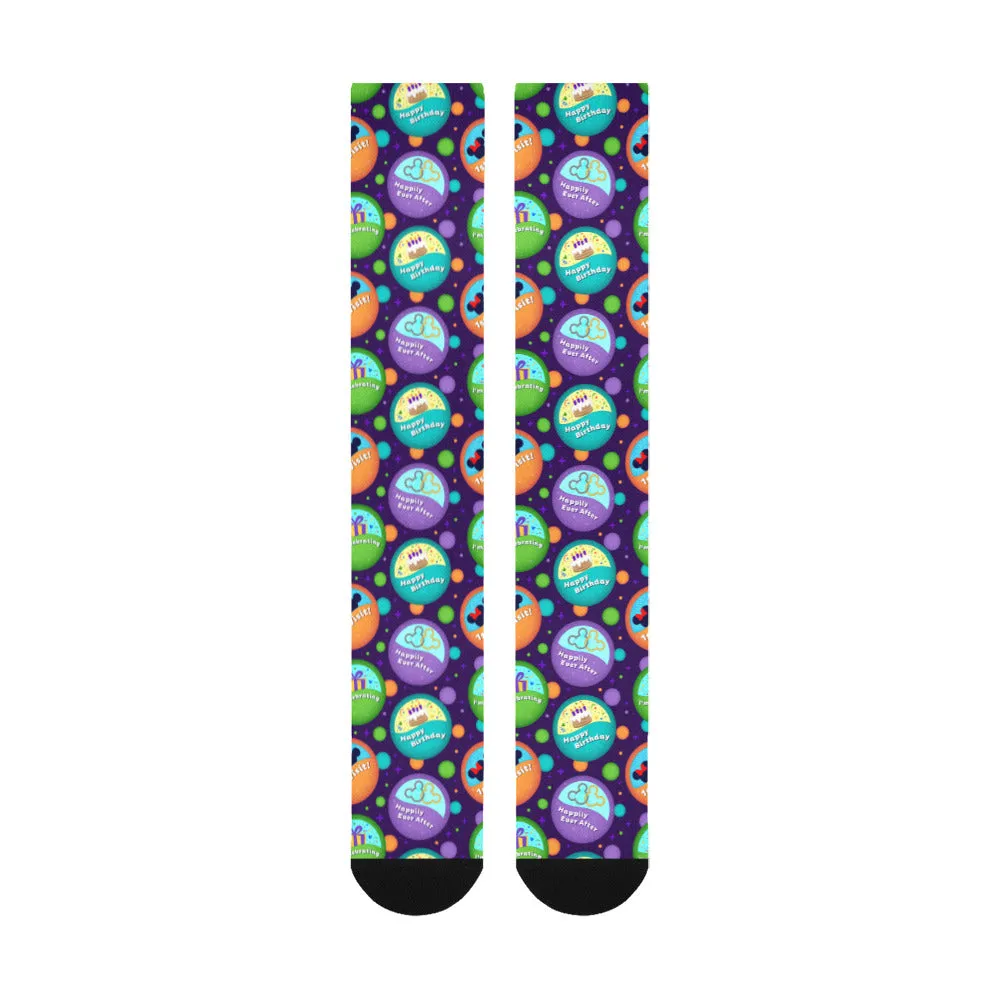 Button Collector Over-The-Calf Socks