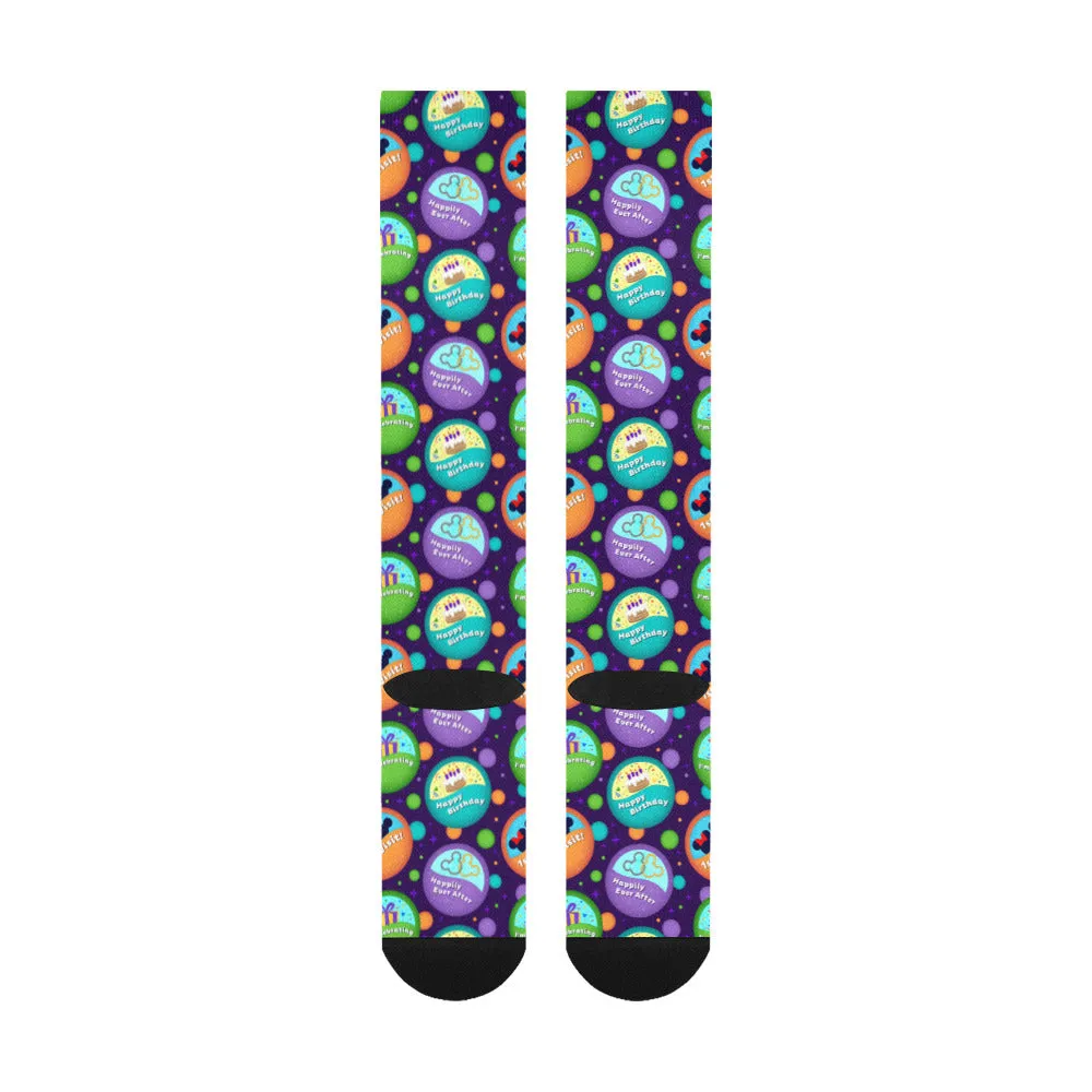 Button Collector Over-The-Calf Socks