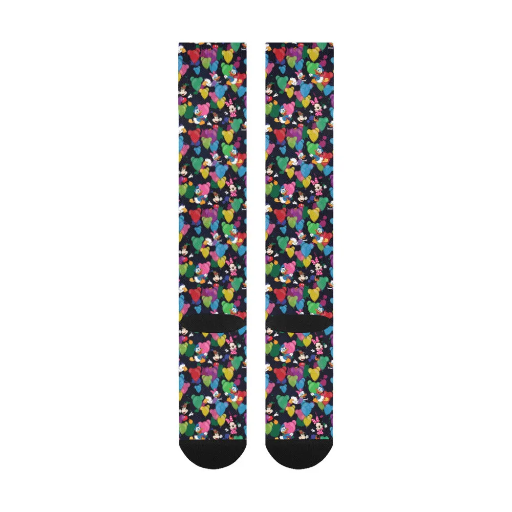 Character Balloons Over-The-Calf Socks