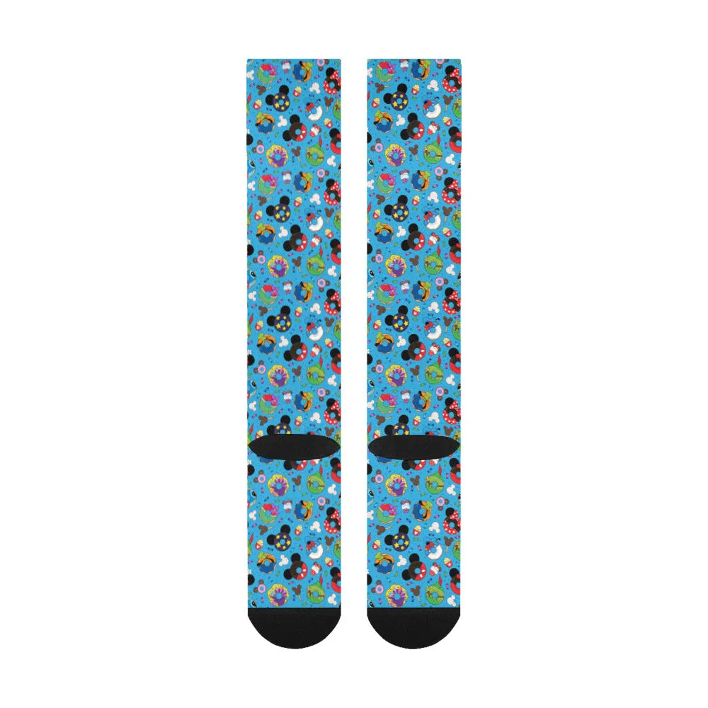 Character Donuts Over-The-Calf Socks