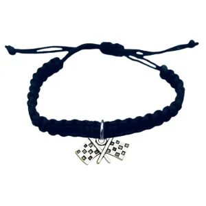 Checkered Race Flag Rope Bracelet