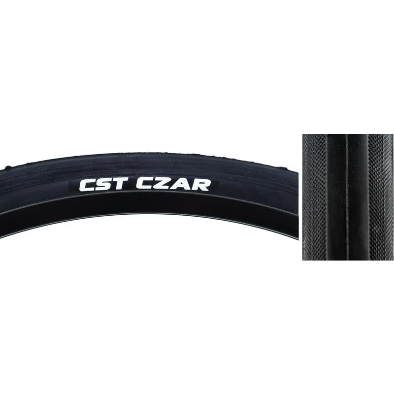 CST Premium Tire Czar 700X25 Black/Black 120Lb