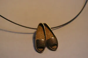 Cute slippers necklace