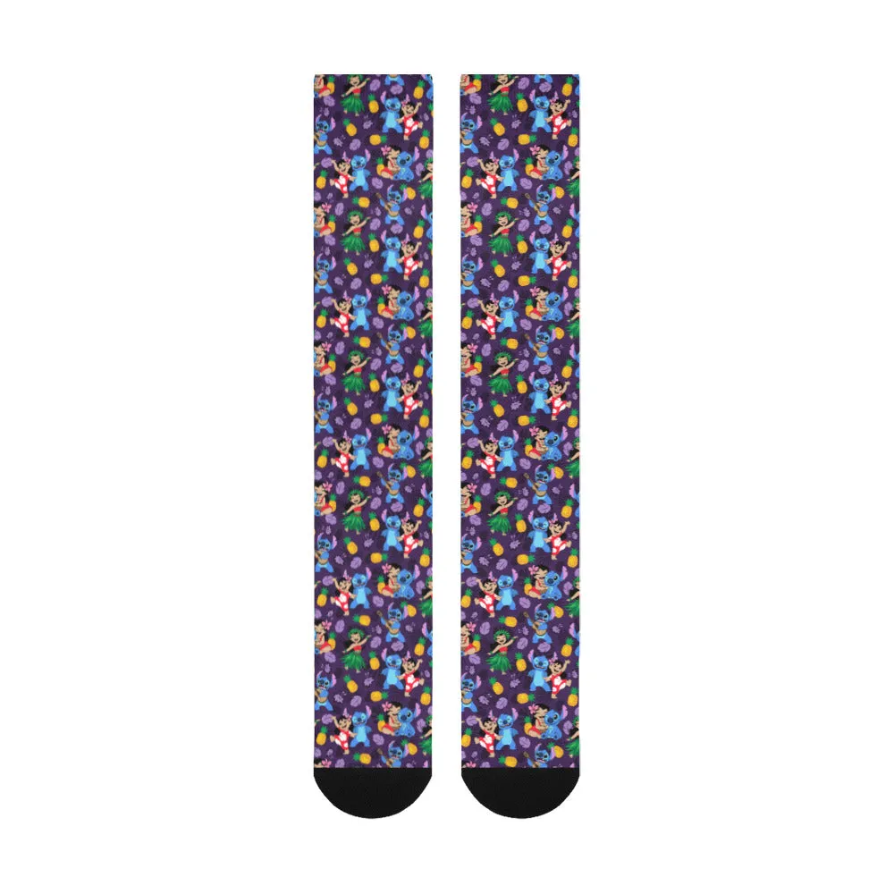 Disney Lilo And Stitch Island Friends Over-The-Calf Socks