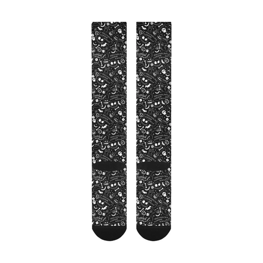 Disney Nightmare Before Christmas Everybody Scream Over-The-Calf Socks