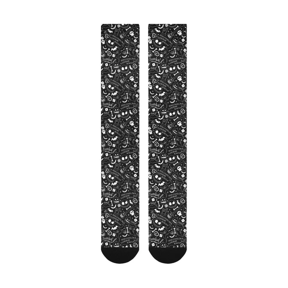 Disney Nightmare Before Christmas Everybody Scream Over-The-Calf Socks