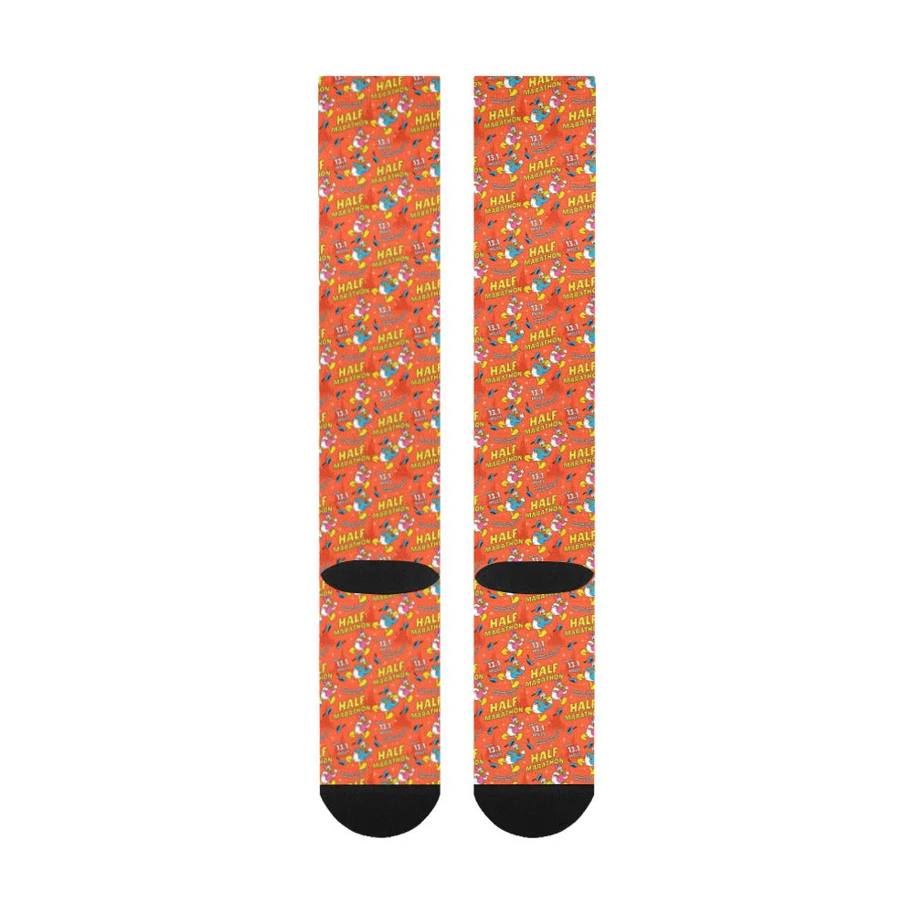 Donald And Daisy Half Marathon Over-The-Calf Socks