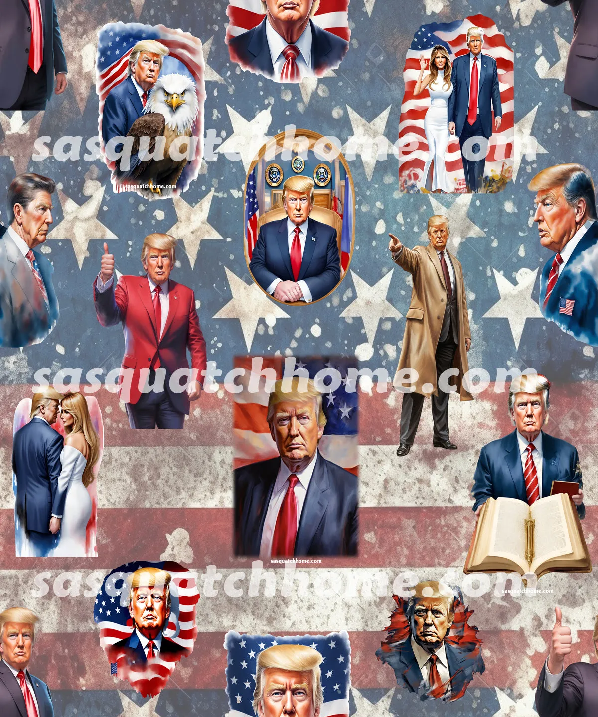 Donald Trump, MAGA Youth Children Canvas Shoes Set 1 of 2
