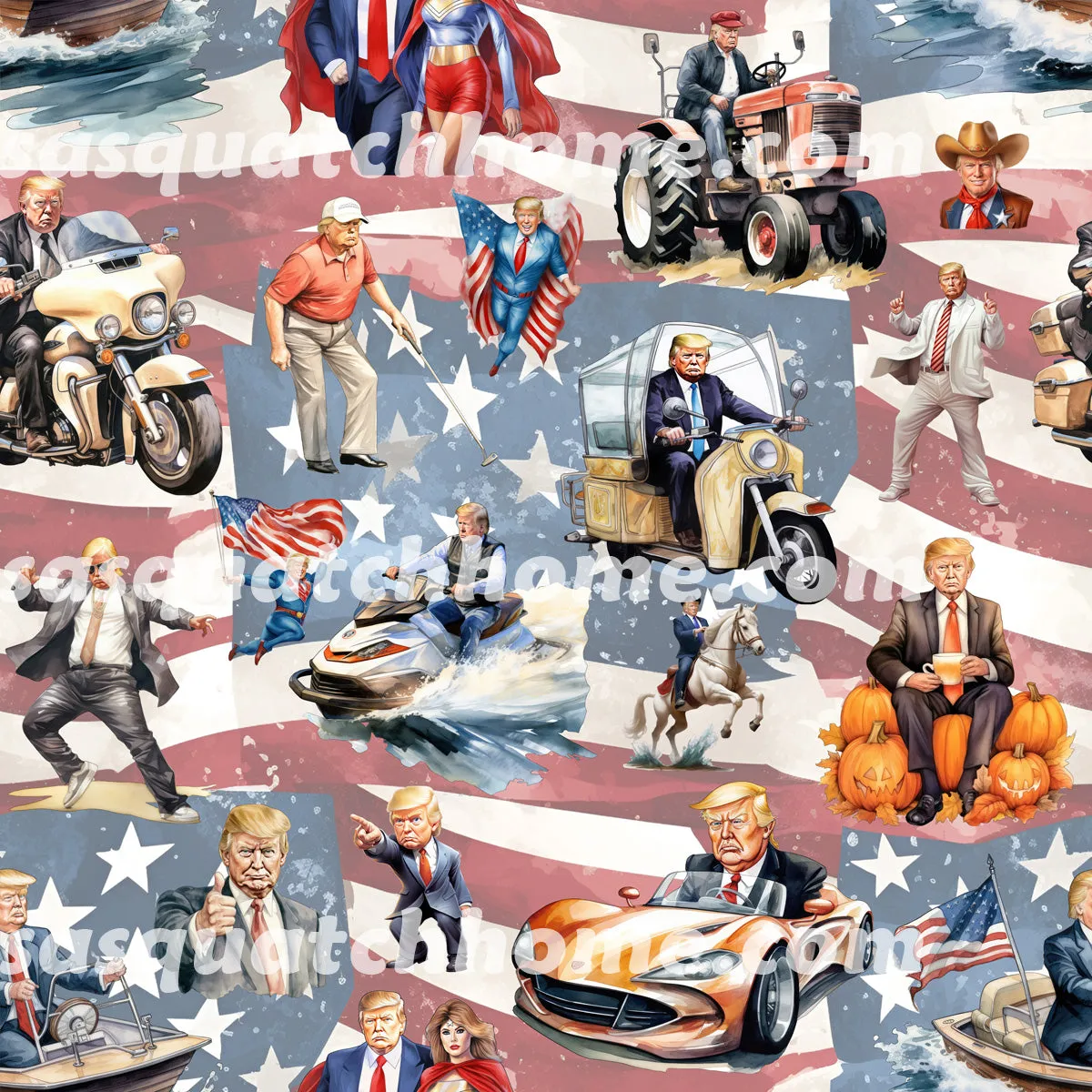 Donald Trump, MAGA Youth Children Canvas Shoes Set 1 of 2