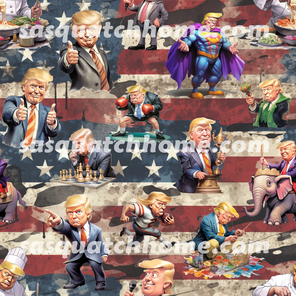Donald Trump, MAGA Youth Children Canvas Shoes Set 1 of 2