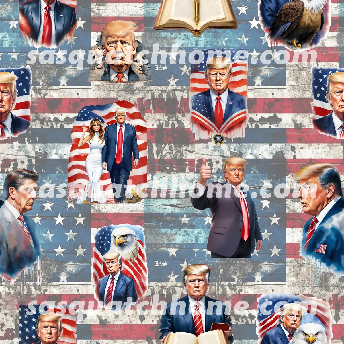 Donald Trump, MAGA Youth Children Canvas Shoes Set 1 of 2