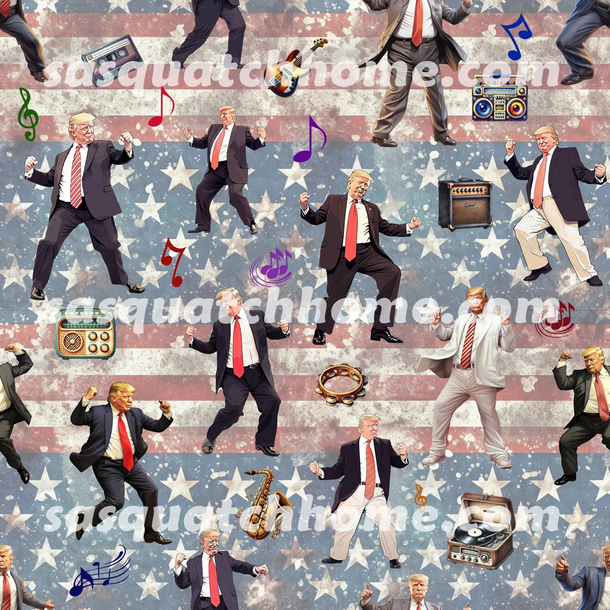 Donald Trump, MAGA Youth Children Canvas Shoes Set 1 of 2
