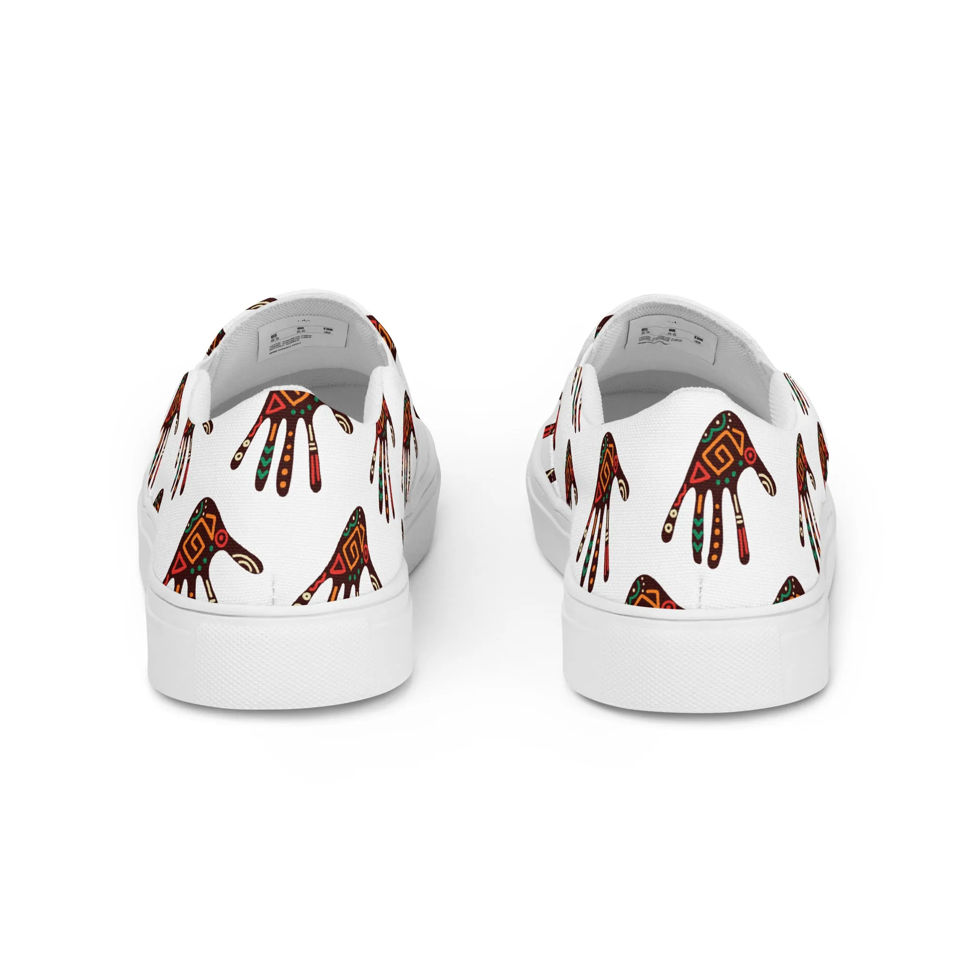 Duro Tribal Palm Print Women’s Slip-On Canvas Shoes