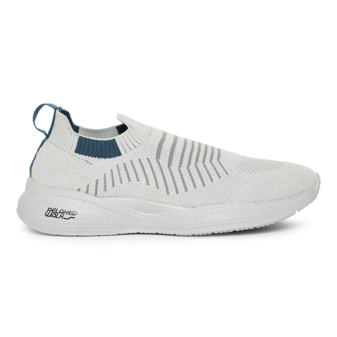 Eeken ESHGIA102S Light Grey And Teal Blue Athleisure Shoes For Men