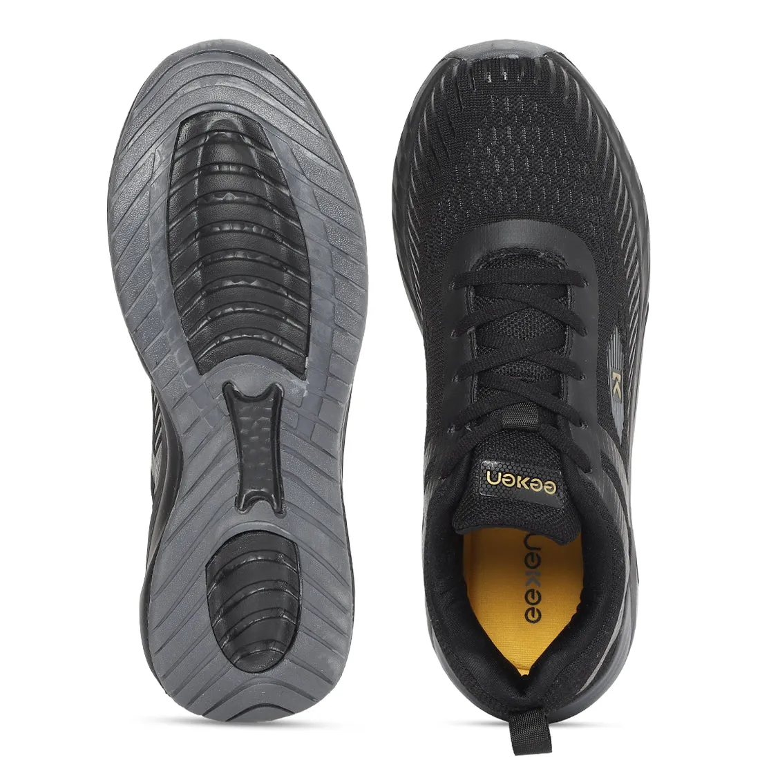 Eeken ESHGOA506 Black Athleisure Shoes For Men
