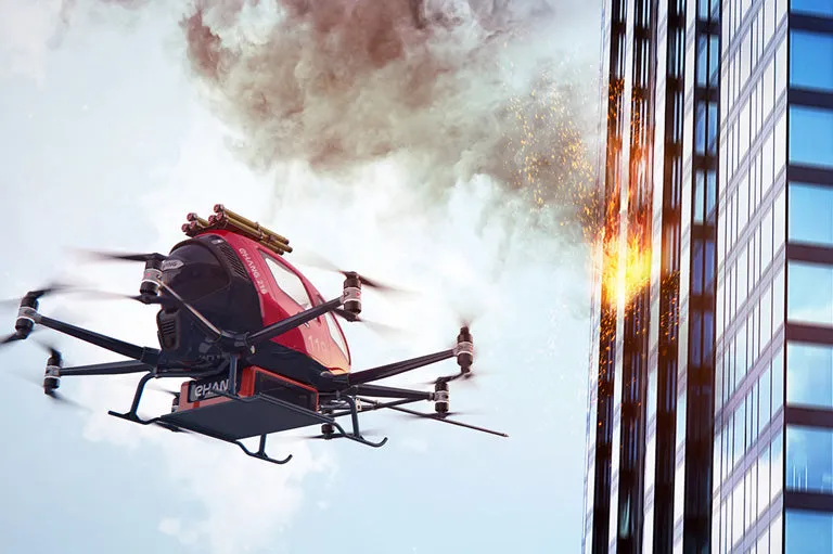 EHang EH216F AVVF Firefighting Aerial Vehicle