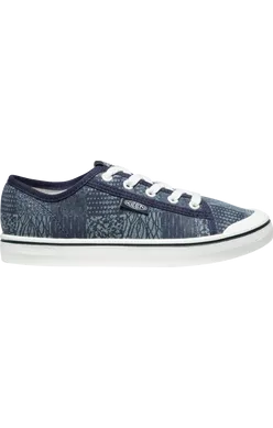 Elsa Washable Canvas Sneaker in Navy Patchwork CLOSEOUTS